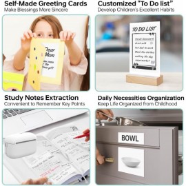 XBOSS L2 Small Label Printer - Portable Mini Thermal Inkless Machine for Phone & Tablet