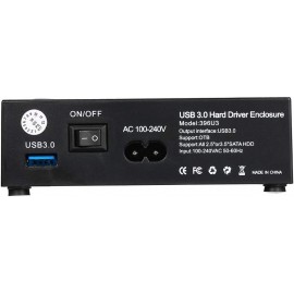 XBOSS HD+ USB 3.0 SATA HDD SSD External Enclosure – 5Gbps, 8TB Support, OTB, UASP