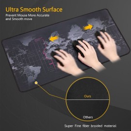 XBOSS RGB Gaming Mouse Pad Large XXL World Map Led Backlight Waterproof