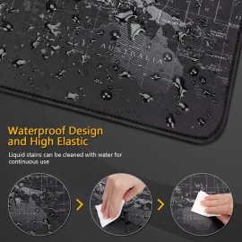 XBOSS RGB Gaming Mouse Pad Large XXL World Map Led Backlight Waterproof
