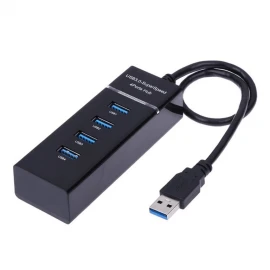 XBOSS C8 4 Port USB 3.0 Hub High Speed 5Gbps Transfer Speed Lightweight USB Cable Adapter for PS4/PS4 Slim/Ps4 Pro//XBOX ONE/XBOX360/Computer Laptop PC 