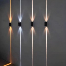 Dual-Head Spotlight Wall Light | 6W Color-Changing Indoor & Outdoor Corridor Lighting