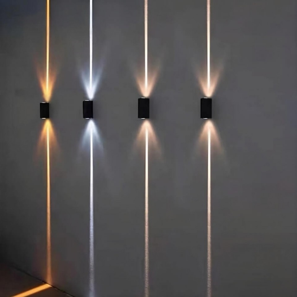 Dual-Head Spotlight Wall Light | 6W Color-Changing Indoor & Outdoor Corridor Lighting