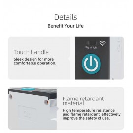 Smart WiFi Circuit Breaker with Metering – 1P 20A DIN Rail | TUYA App Controlled Wireless Home Automation Switch