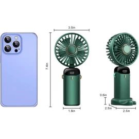 XBOSS N15 Portable Mini Handheld Fan Personal 4000mah Rechargeable Green