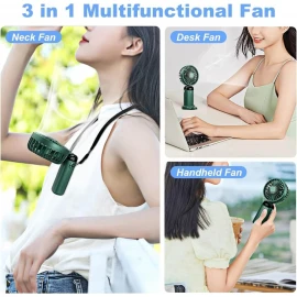 XBOSS N15 Portable Mini Handheld Fan Personal 4000mah Rechargeable Green