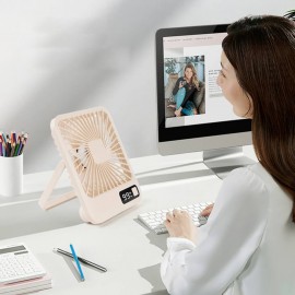 XBOSS Q4 Small Desk Fan Battery Operated Rechargeable