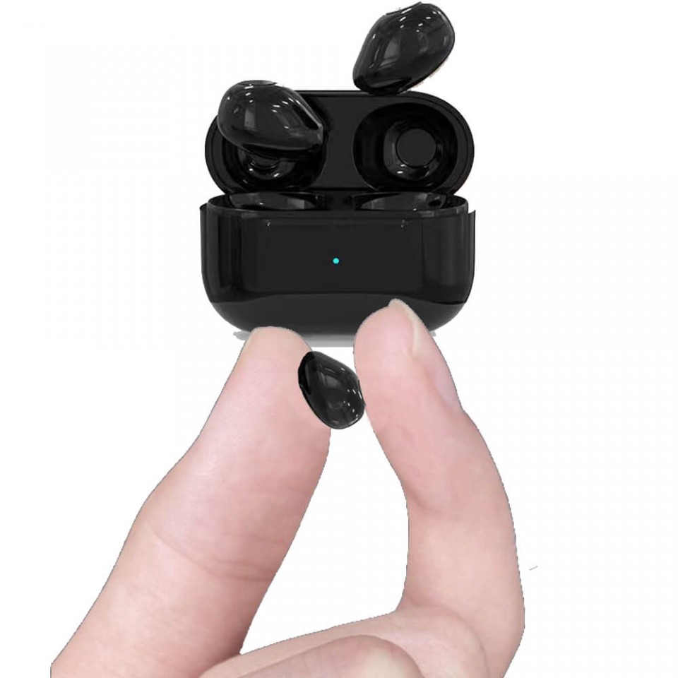 XBOSS PRO 4S+ Invisible Earbuds True Wireless Bluetooth Earphones 5.3 HiFi Stereo Noise Cancelling Small Mini Hidden Earbuds for Work, Sleep, Music, Audiobooks (Black)