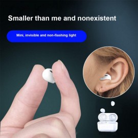 XBOSS PRO 4S+ Invisible Earbuds True Wireless Bluetooth Earphones 5.3 HiFi Stereo Noise Cancelling Small Mini Hidden Earbuds for Work, Sleep, Music, Audiobooks (Black)
