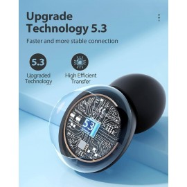 XBOSS T62 Best Bluetooth Earbuds for Android and Iphone 5.3 Small Earphone Stereo Waterproof