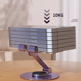 Adjustable Metal Phone & Tablet Stand | 720° Rotating, Foldable, Portable Desk Holder for Office & Live Streaming