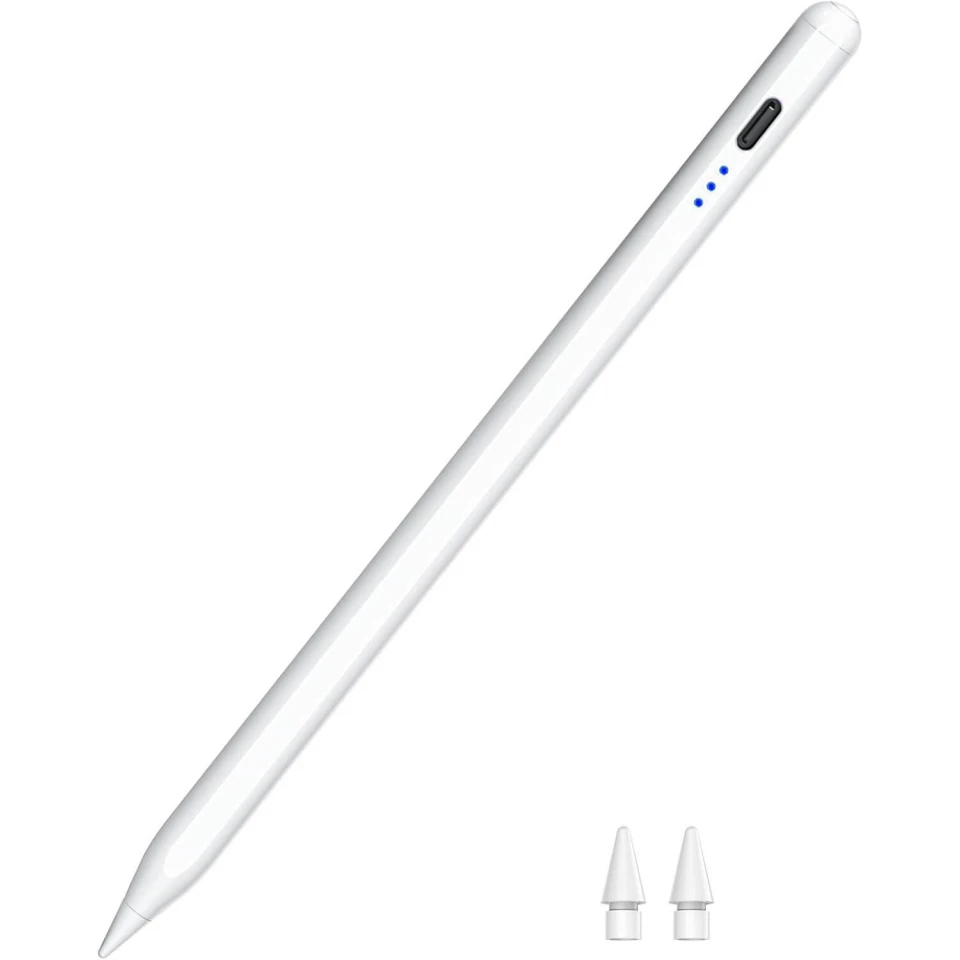 Stylus Pen for iPad – Fast Charging, Magnetic, Tilt & Palm Rejection, iPad 6-10, Air 3-5, Mini 5-6, Pro 11/12.9/M4