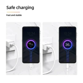 Xiaomi Usb Type C Cable 33W Turbo Fast Charger Cabel Mi 13 12T Pro 12 S 11 Ultra Poco F5 Redmi Note 10 1M (White 33W)