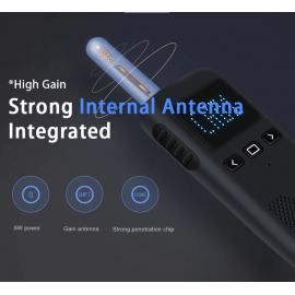 XBOSS M3 Walkie Talkie Long Range Distance 2 Pack 8000Mah 5-10km 8W High Power Intercom Outdoor Handheld Mini Walkie Talkie Rechargeable 15mm Thickness 